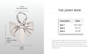 Image of Jenny Bow and how to measure