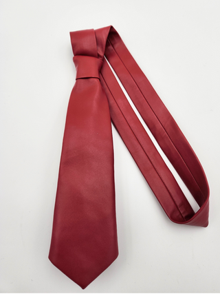 Vegan Leather Plunge Necktie